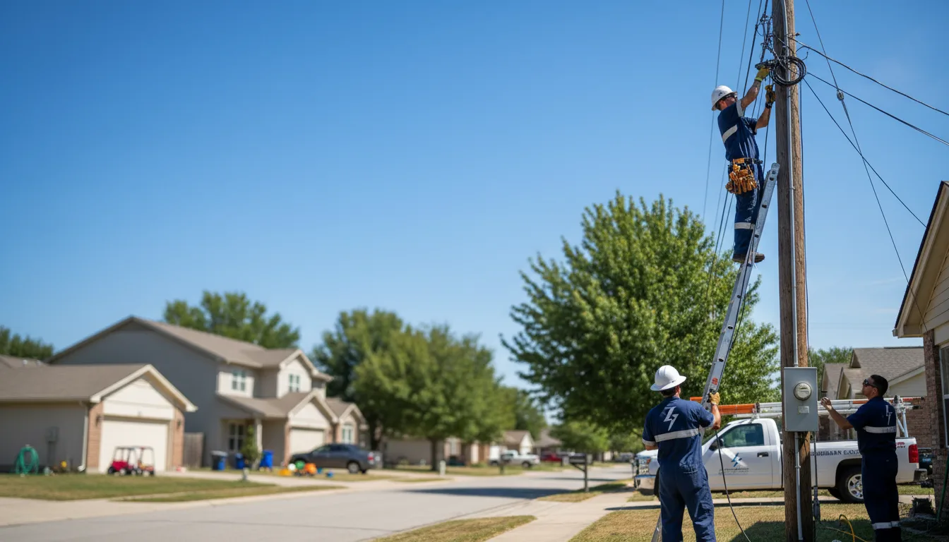 Residential electrician providing installation services in Anoka, MN